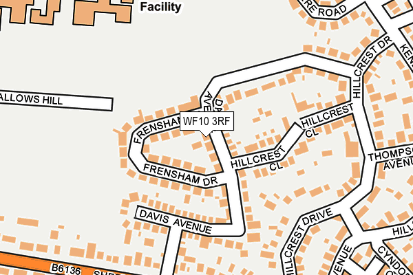 WF10 3RF map - OS OpenMap – Local (Ordnance Survey)