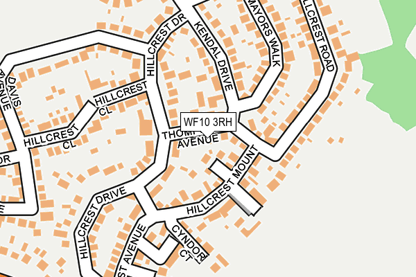 WF10 3RH map - OS OpenMap – Local (Ordnance Survey)