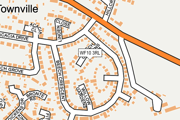 WF10 3RL map - OS OpenMap – Local (Ordnance Survey)