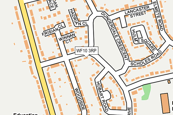 WF10 3RP map - OS OpenMap – Local (Ordnance Survey)
