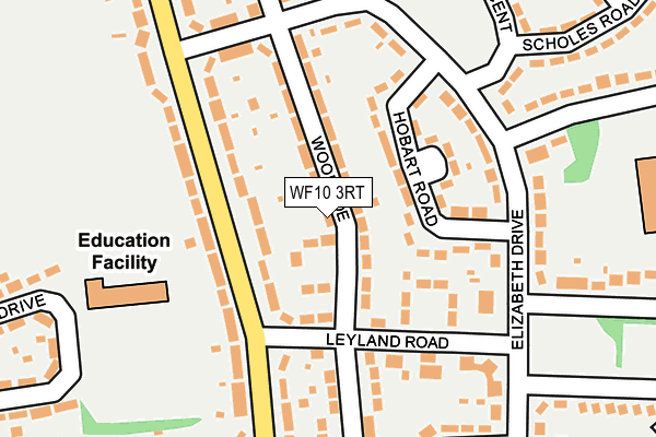 WF10 3RT map - OS OpenMap – Local (Ordnance Survey)