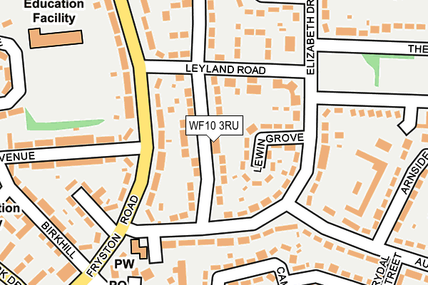 WF10 3RU map - OS OpenMap – Local (Ordnance Survey)