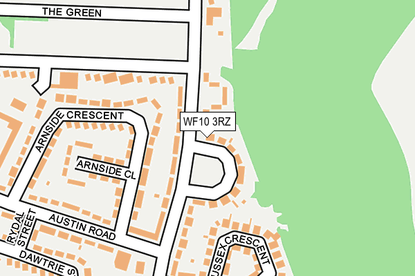 WF10 3RZ map - OS OpenMap – Local (Ordnance Survey)