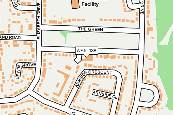 WF10 3SB map - OS OpenMap – Local (Ordnance Survey)
