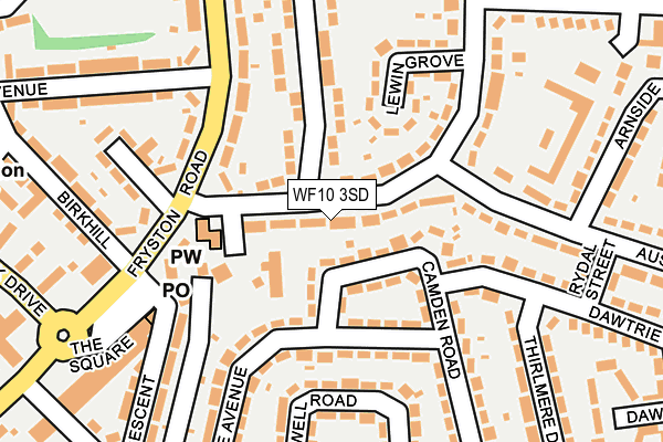 WF10 3SD map - OS OpenMap – Local (Ordnance Survey)