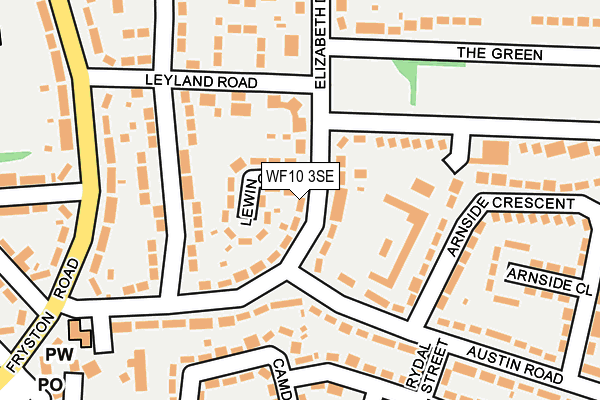 WF10 3SE map - OS OpenMap – Local (Ordnance Survey)