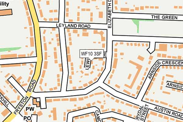 WF10 3SF map - OS OpenMap – Local (Ordnance Survey)