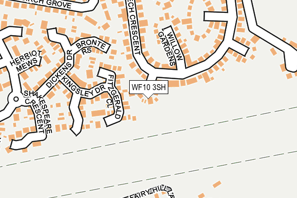 WF10 3SH map - OS OpenMap – Local (Ordnance Survey)