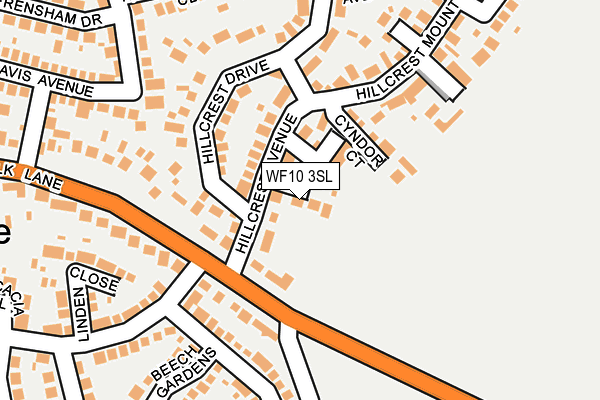 WF10 3SL map - OS OpenMap – Local (Ordnance Survey)