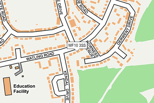 WF10 3SS map - OS OpenMap – Local (Ordnance Survey)