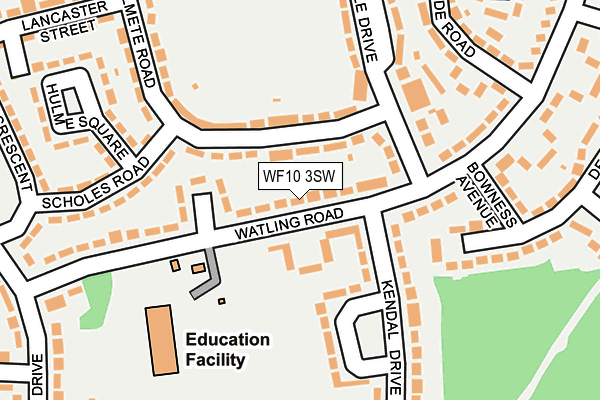 WF10 3SW map - OS OpenMap – Local (Ordnance Survey)