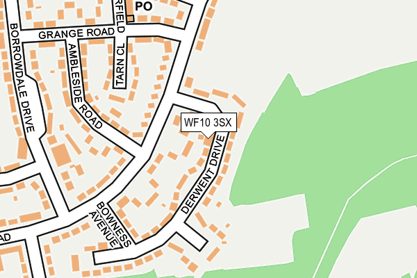 WF10 3SX map - OS OpenMap – Local (Ordnance Survey)