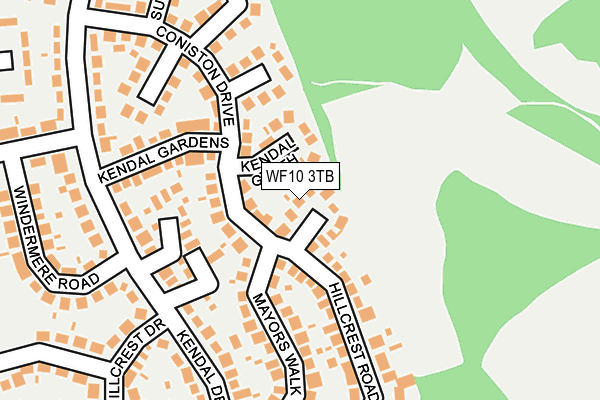 WF10 3TB map - OS OpenMap – Local (Ordnance Survey)