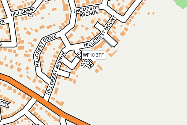 WF10 3TF map - OS OpenMap – Local (Ordnance Survey)