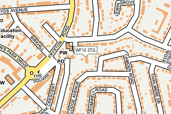 WF10 3TG map - OS OpenMap – Local (Ordnance Survey)