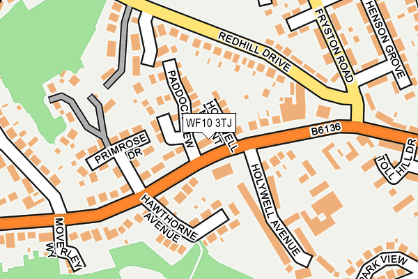 WF10 3TJ map - OS OpenMap – Local (Ordnance Survey)