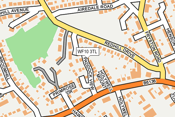 WF10 3TL map - OS OpenMap – Local (Ordnance Survey)