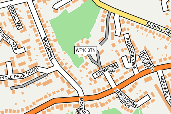 WF10 3TN map - OS OpenMap – Local (Ordnance Survey)