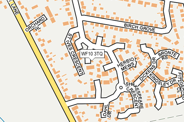 WF10 3TQ map - OS OpenMap – Local (Ordnance Survey)