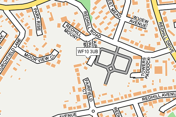 WF10 3UB map - OS OpenMap – Local (Ordnance Survey)