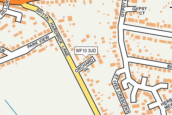 WF10 3UD map - OS OpenMap – Local (Ordnance Survey)