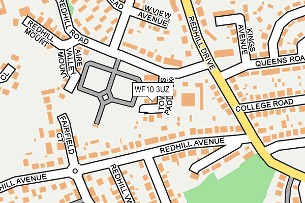 WF10 3UZ map - OS OpenMap – Local (Ordnance Survey)