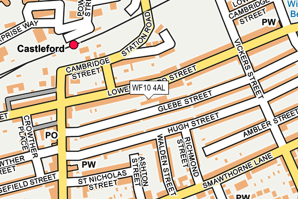 WF10 4AL map - OS OpenMap – Local (Ordnance Survey)