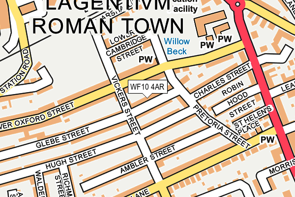 WF10 4AR map - OS OpenMap – Local (Ordnance Survey)