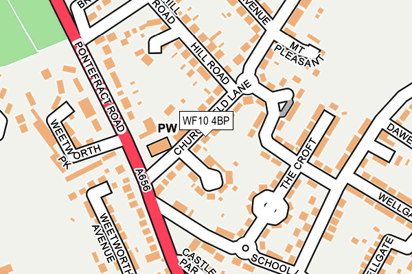 WF10 4BP map - OS OpenMap – Local (Ordnance Survey)