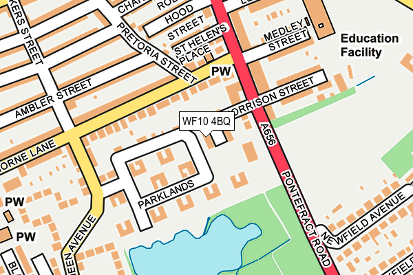 WF10 4BQ map - OS OpenMap – Local (Ordnance Survey)