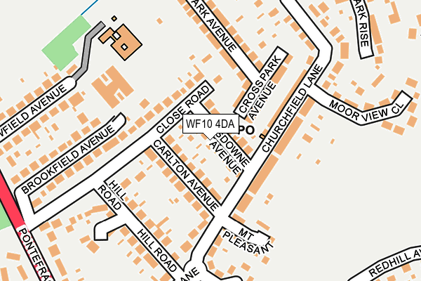 WF10 4DA map - OS OpenMap – Local (Ordnance Survey)