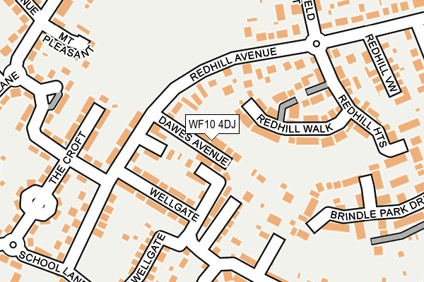 WF10 4DJ map - OS OpenMap – Local (Ordnance Survey)