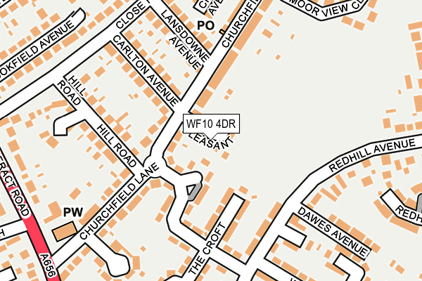 WF10 4DR map - OS OpenMap – Local (Ordnance Survey)