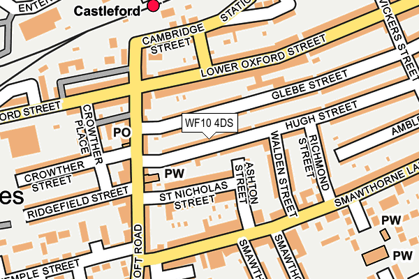 WF10 4DS map - OS OpenMap – Local (Ordnance Survey)