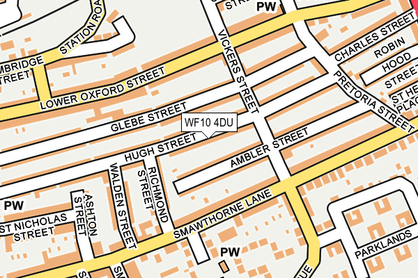 WF10 4DU map - OS OpenMap – Local (Ordnance Survey)