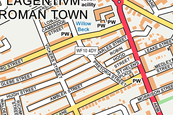 WF10 4DY map - OS OpenMap – Local (Ordnance Survey)