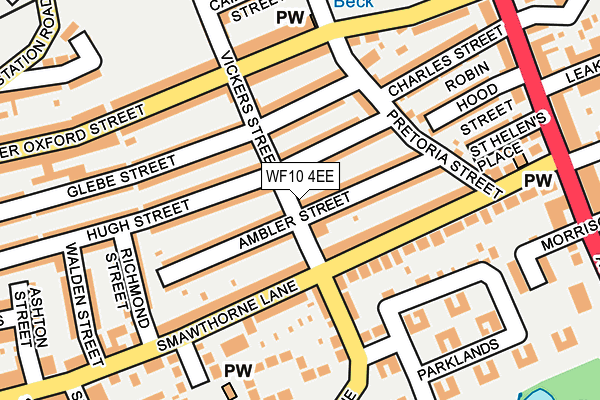 WF10 4EE map - OS OpenMap – Local (Ordnance Survey)