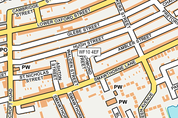 WF10 4EF map - OS OpenMap – Local (Ordnance Survey)