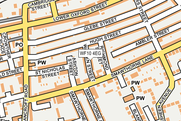 WF10 4EG map - OS OpenMap – Local (Ordnance Survey)