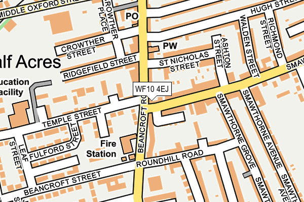 WF10 4EJ map - OS OpenMap – Local (Ordnance Survey)