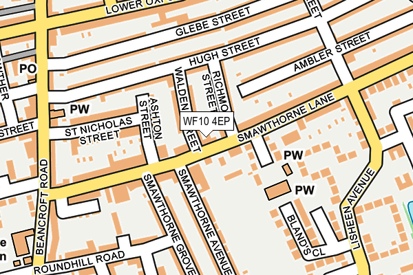 WF10 4EP map - OS OpenMap – Local (Ordnance Survey)
