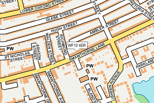 WF10 4ER map - OS OpenMap – Local (Ordnance Survey)