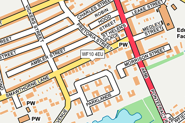 WF10 4EU map - OS OpenMap – Local (Ordnance Survey)