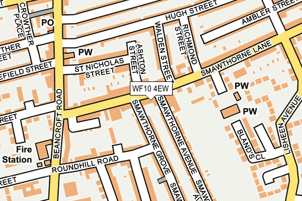 WF10 4EW map - OS OpenMap – Local (Ordnance Survey)