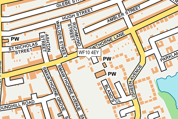 WF10 4EY map - OS OpenMap – Local (Ordnance Survey)