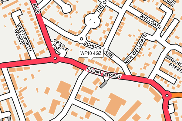 WF10 4GZ map - OS OpenMap – Local (Ordnance Survey)