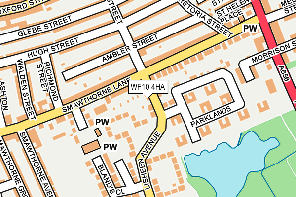 WF10 4HA map - OS OpenMap – Local (Ordnance Survey)