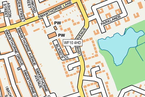 WF10 4HD map - OS OpenMap – Local (Ordnance Survey)