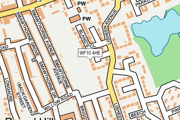 WF10 4HE map - OS OpenMap – Local (Ordnance Survey)