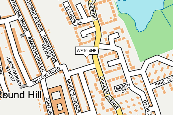 WF10 4HF map - OS OpenMap – Local (Ordnance Survey)
